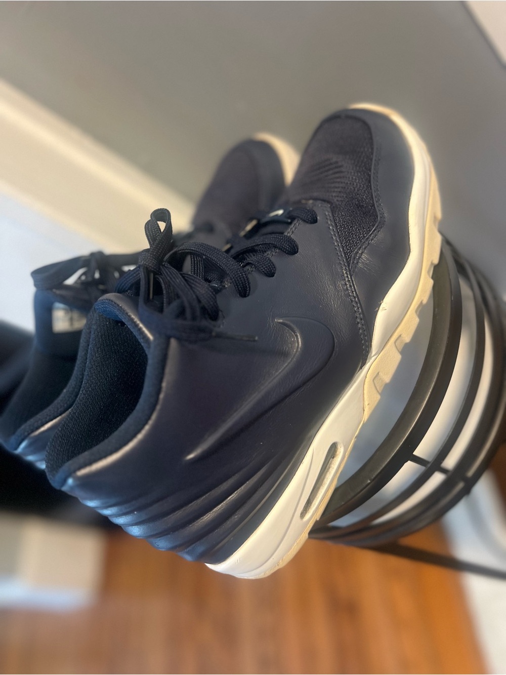Nike Men's Dark Blue Sneakers with White Sole size 10.5